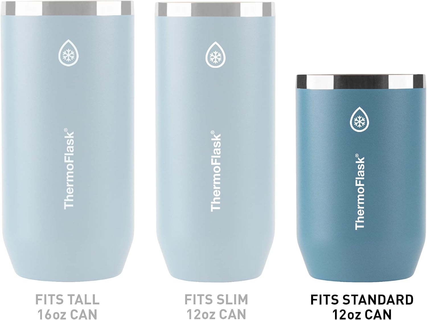 image:imageThermoFlask 12 oz Slim Can Cooler 2in1 Insulated Cup Durable Stainless Steel with NonSlip Base DishwasherSafe Shocking PinkScreamin Green