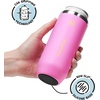 ThermoFlask 12 oz Slim Can Cooler – 2-in-1 Insulated Cup – Durable, Stainless Steel with Non-Slip Base – Dishwasher-Safe – Shocking Pink(Shocking Pink)