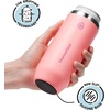 ThermoFlask 12 oz Slim Can Cooler – 2-in-1 Insulated Cup – Durable, Stainless Steel with Non-Slip Base – Dishwasher-Safe – Shocking Pink(Sunkissed Coral)