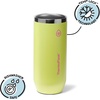 ThermoFlask 12 oz Slim Can Cooler – 2-in-1 Insulated Cup – Durable, Stainless Steel with Non-Slip Base – Dishwasher-Safe – Shocking Pink(Unmellow Yellow)