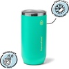 ThermoFlask 16 oz Tall Can Cooler – 2-in-1 Insulated Cup – Durable, Stainless Steel with Non-Slip Base – Dishwasher-Safe – Vivid Blue(Screamin’ Green)