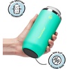 ThermoFlask 16 oz Tall Can Cooler – 2-in-1 Insulated Cup – Durable, Stainless Steel with Non-Slip Base – Dishwasher-Safe – Vivid Blue(Screamin’ Green)