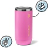 ThermoFlask 16 oz Tall Can Cooler – 2-in-1 Insulated Cup – Durable, Stainless Steel with Non-Slip Base – Dishwasher-Safe – Vivid Blue(Shocking Pink)