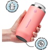ThermoFlask 16 oz Tall Can Cooler – 2-in-1 Insulated Cup – Durable, Stainless Steel with Non-Slip Base – Dishwasher-Safe – Vivid Blue(Sunkissed Coral)