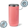 ThermoFlask 16 oz Tall Can Cooler – 2-in-1 Insulated Cup – Durable, Stainless Steel with Non-Slip Base – Dishwasher-Safe – Vivid Blue(Sunkissed Coral)