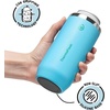ThermoFlask 16 oz Tall Can Cooler – 2-in-1 Insulated Cup – Durable, Stainless Steel with Non-Slip Base – Dishwasher-Safe – Vivid Blue(Vivid Blue)