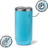 ThermoFlask 16 oz Tall Can Cooler – 2-in-1 Insulated Cup – Durable, Stainless Steel with Non-Slip Base – Dishwasher-Safe – Vivid Blue(Vivid Blue)