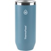 ThermoFlask 12 oz Slim Can Cooler – 2-in-1 Insulated Cup – Durable, Stainless Steel with Non-Slip Base – Dishwasher-Safe – Shocking Pink(Dusty Blue)