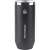 ThermoFlask 12 oz Slim Can Cooler – 2-in-1 Insulated Cup – Durable, Stainless Steel with Non-Slip Base – Dishwasher-Safe – Shocking Pink(Jet Black)